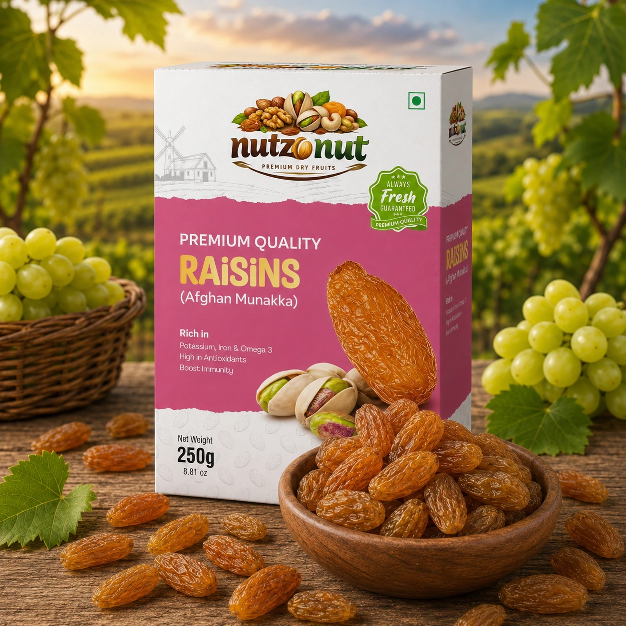 Afghan Munakka Raisins JUMBO (Abjosh)
