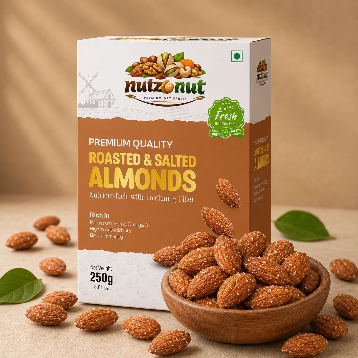 Almonds Roasted & Salted