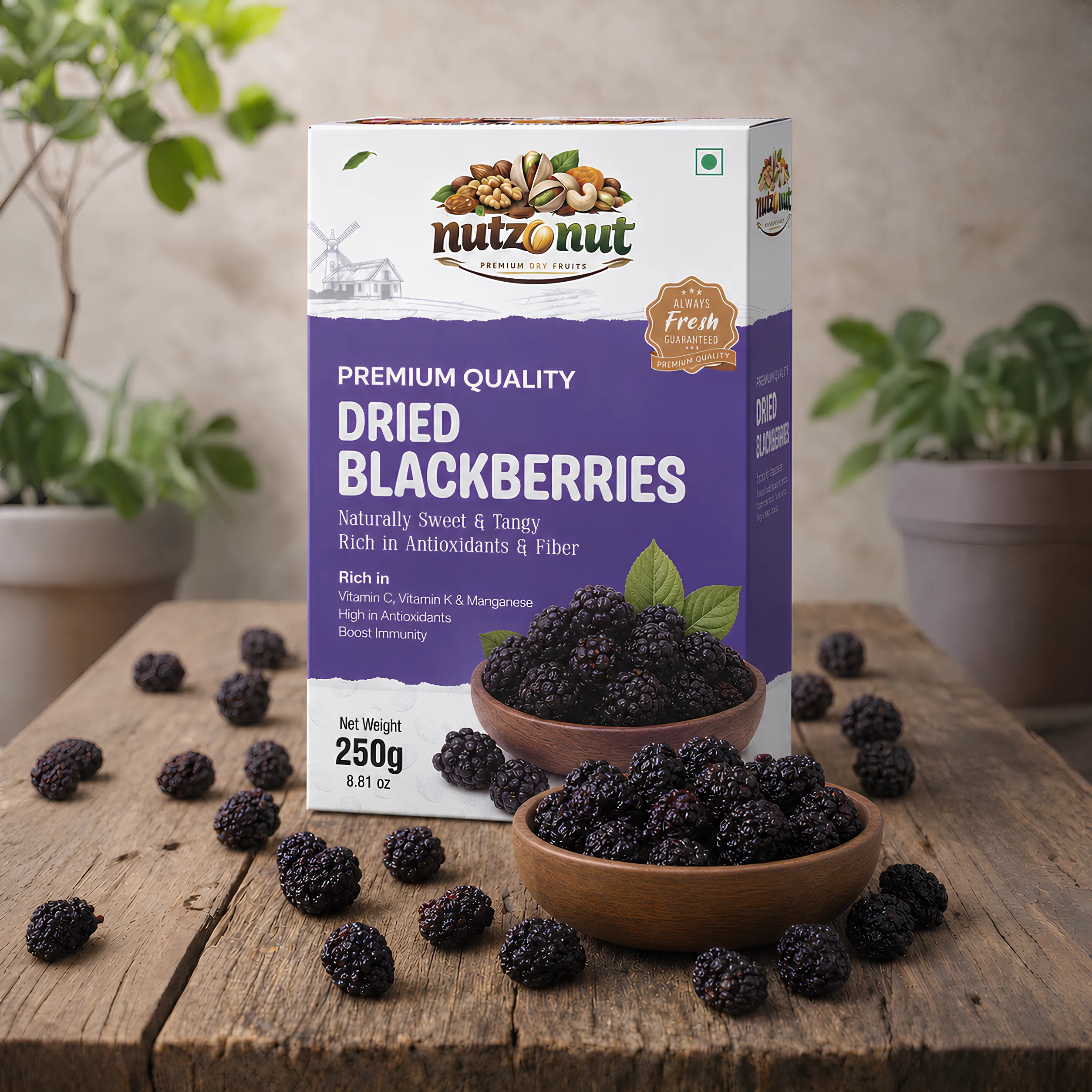 Dried Blackberries
